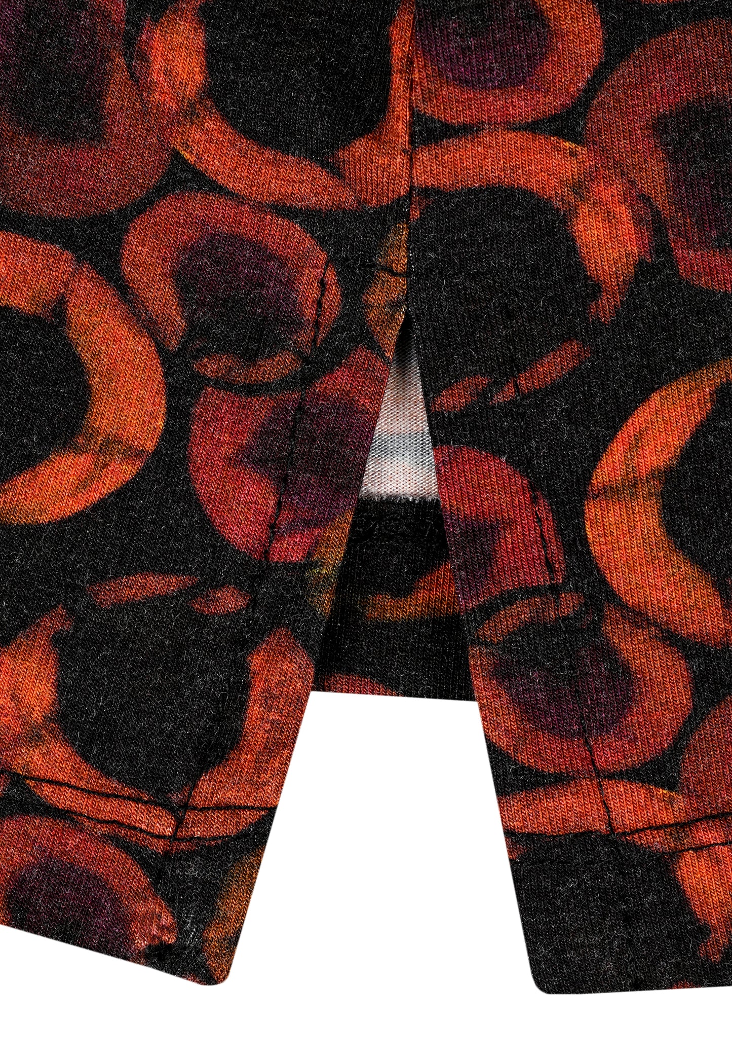 E24881 Shirt mit Punkte-Print in Rot/Schwarz