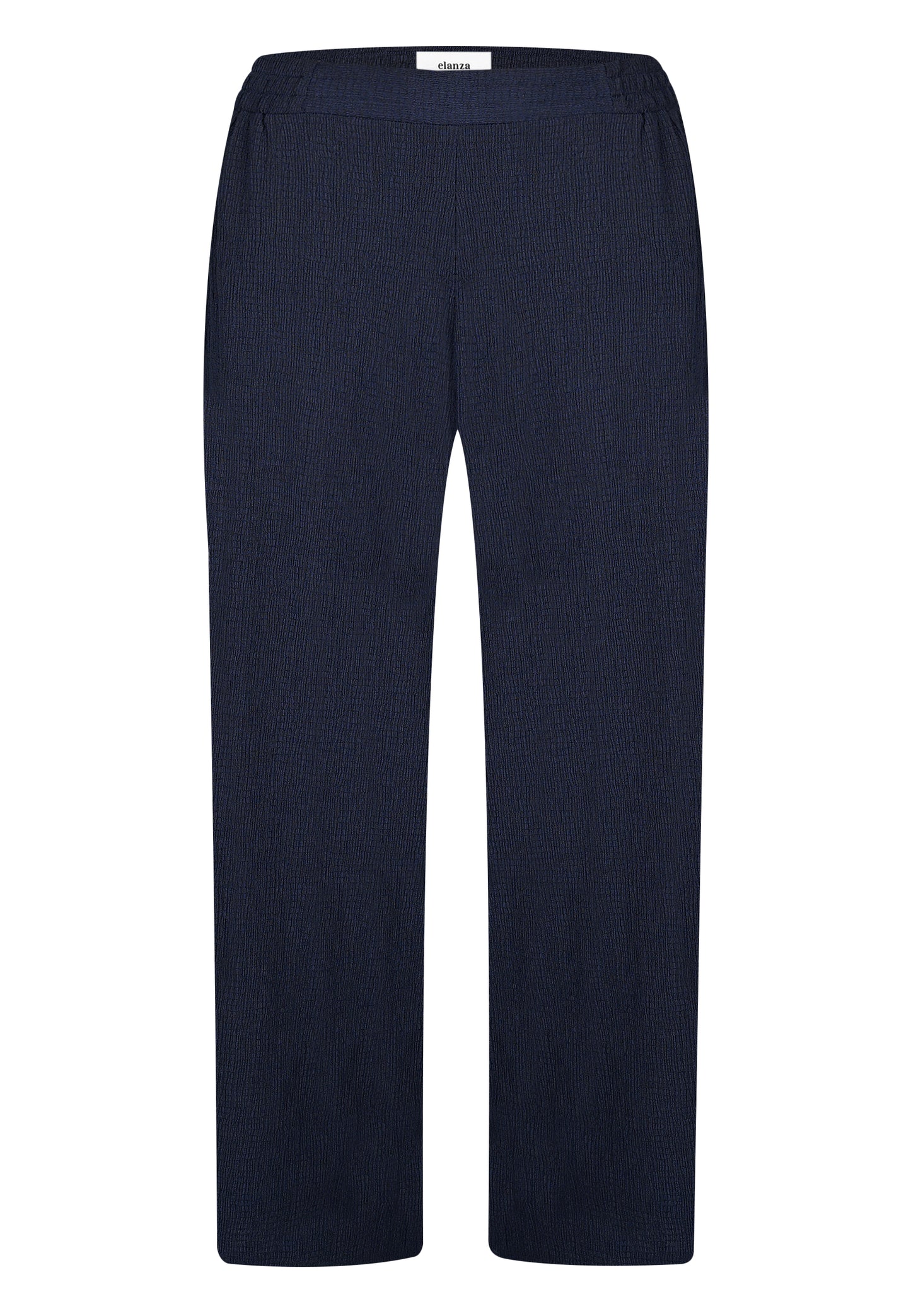 E25491 Broek Crinkle - 16/marineblauw