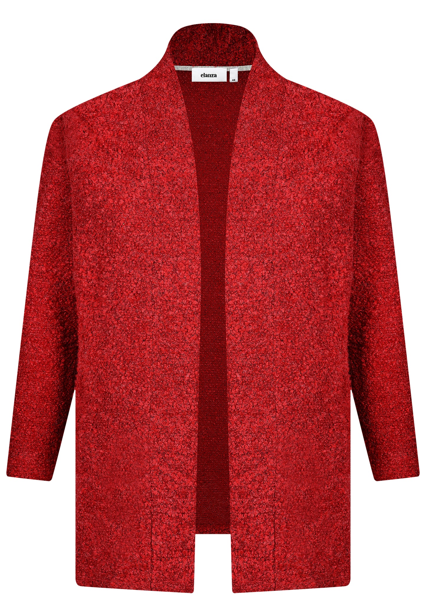 E25581 Strick-Cardigan in Rot