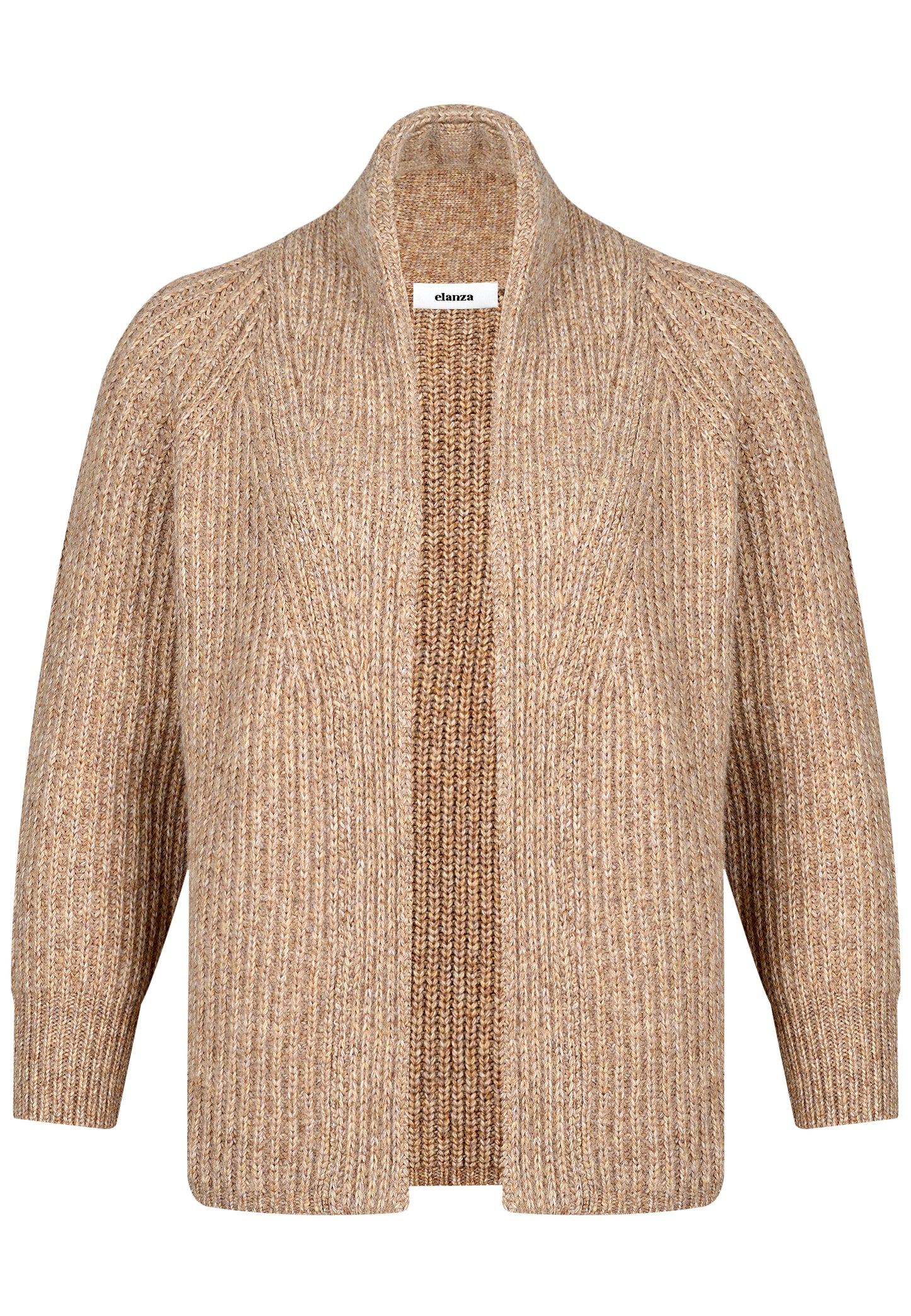 E25591 Strick-Cardigan in Sand