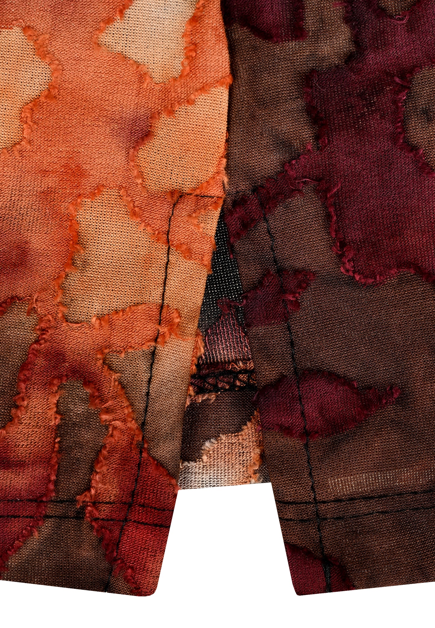 E25784 Shirt mit floralem Muster in Rot/Orange