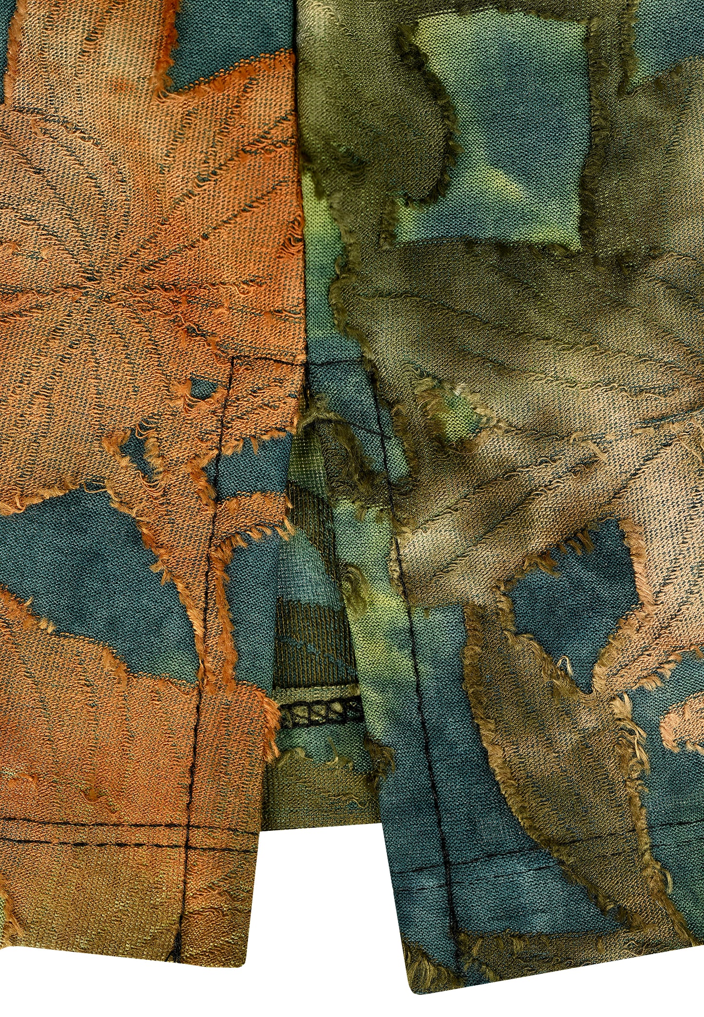 E25887 Shirt mit Blumenmuster in Grün/Braun