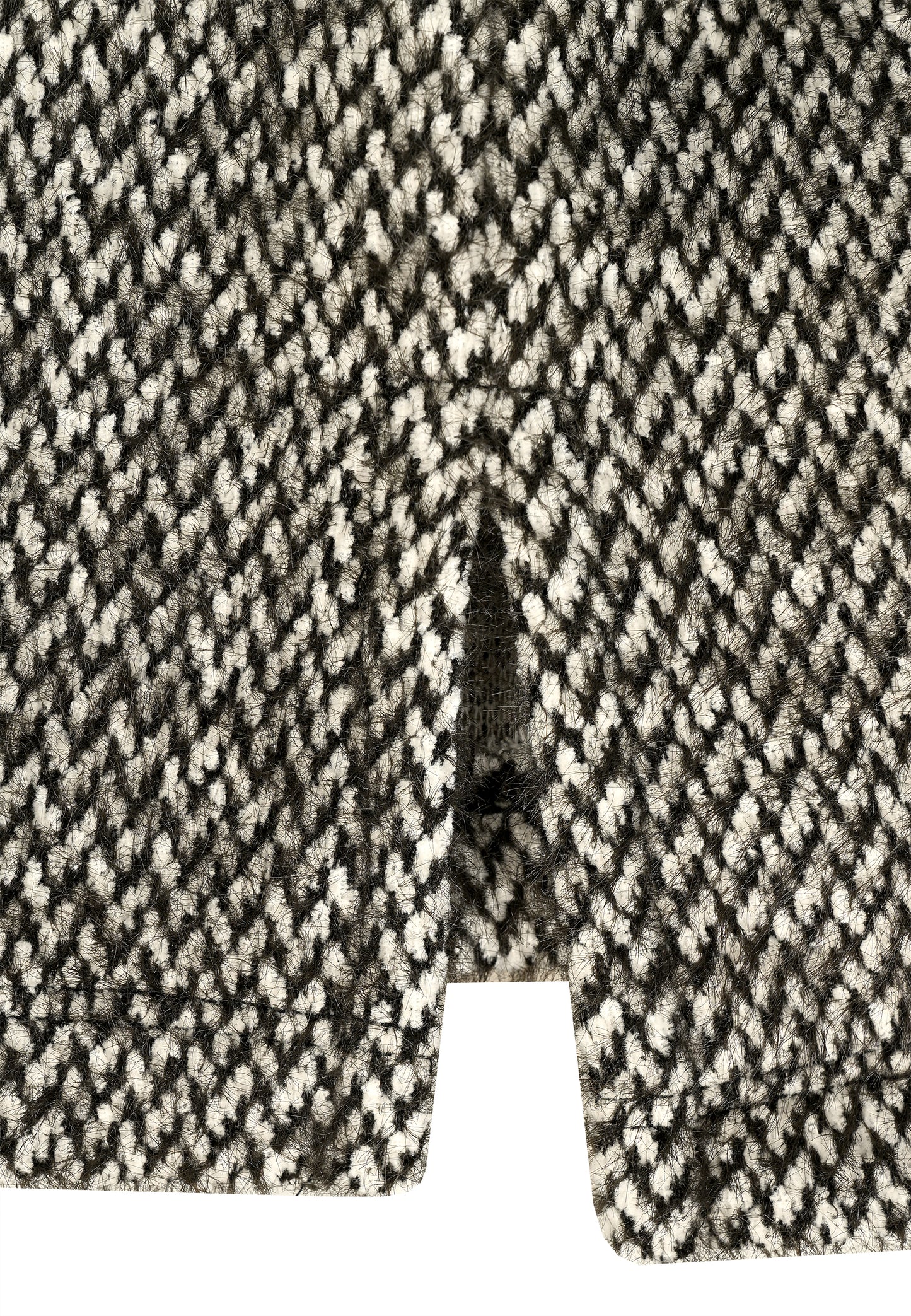 E25888 Shirt mit grafischem Muster in Schwarz/Weiß