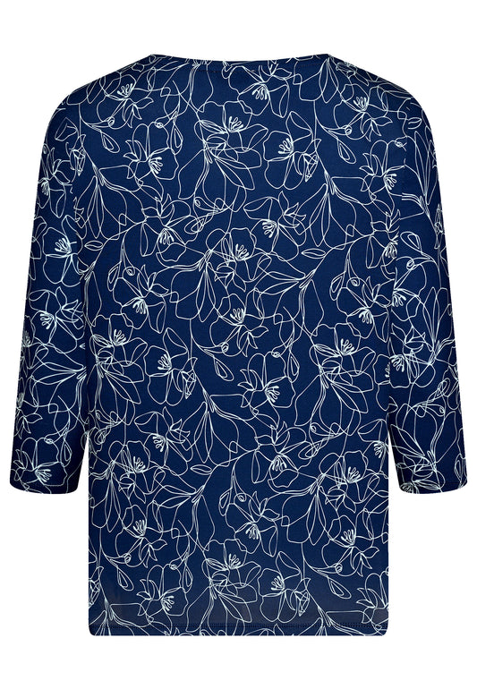 E26172 Shirt Bicolor - 16/navy-white