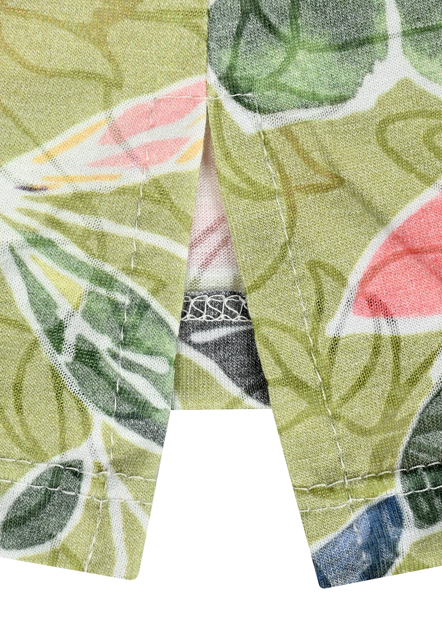 E26265 Shirt Burn Flowers - 12/green-blue