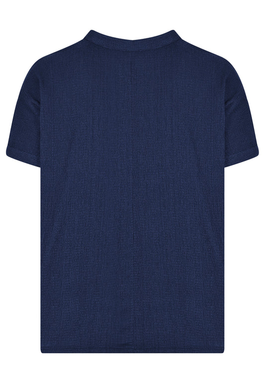 E26272 Crincle Shirt - 16/navy