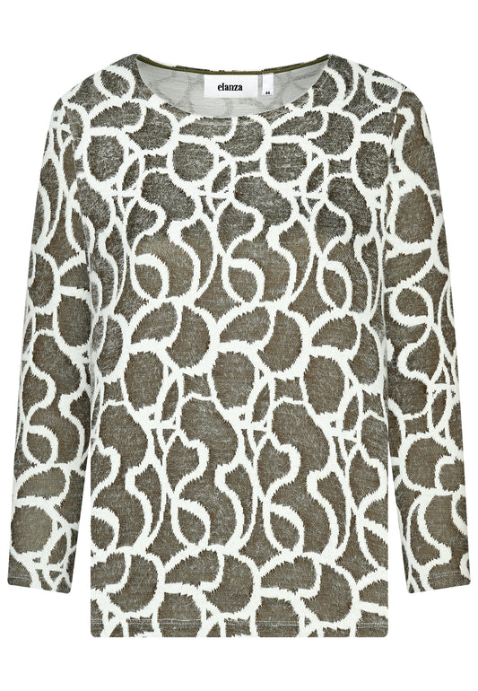 E26764 Shirt Comfy Flow - 14/brown-ecru