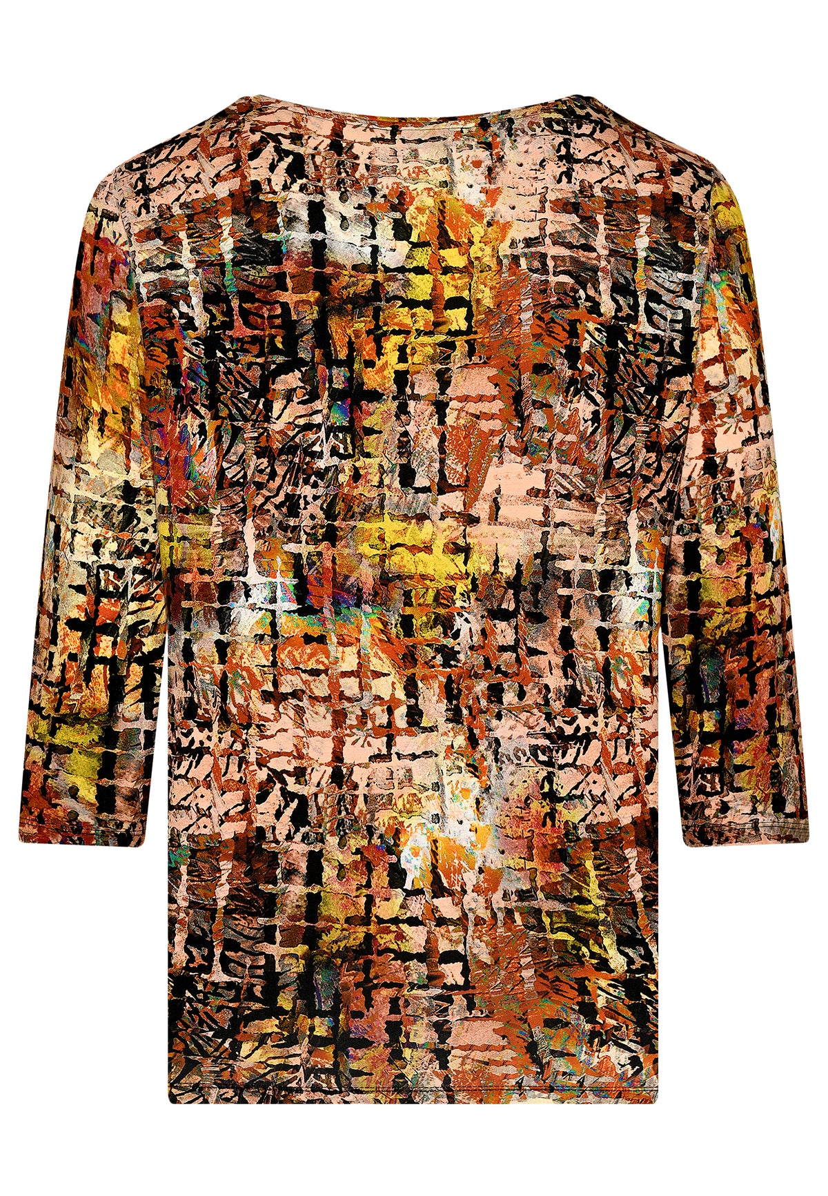 E26771 Shirt Print Squares - 04/olive-multi