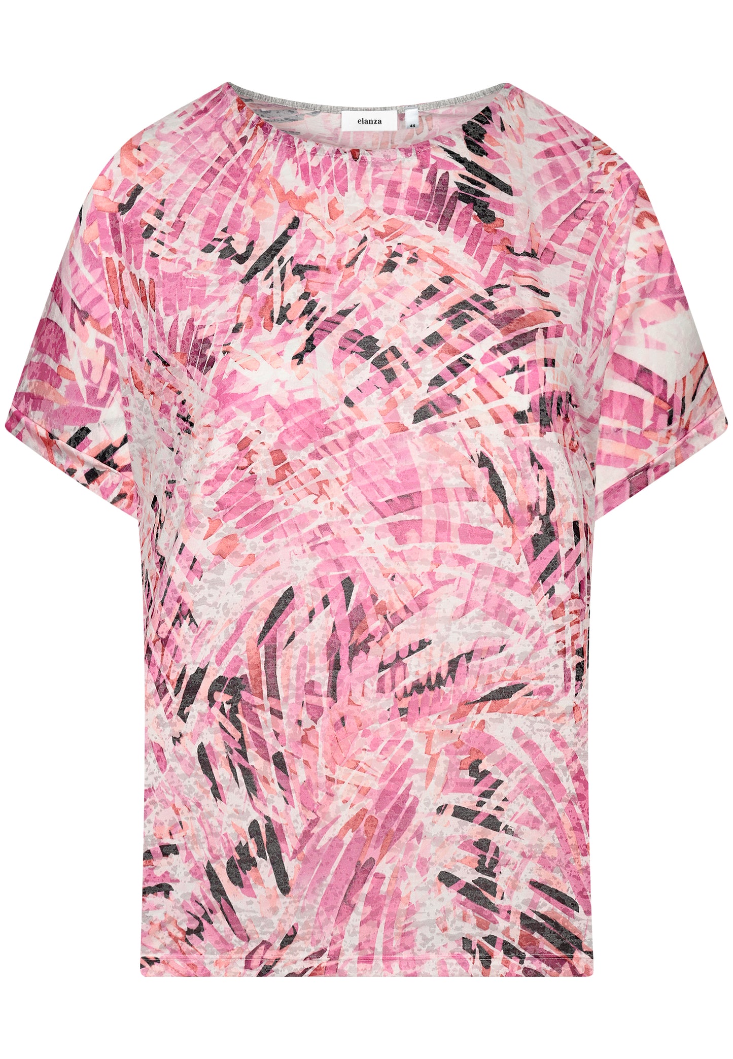 E24288 Overhemd Burnout - 09/roze-wit