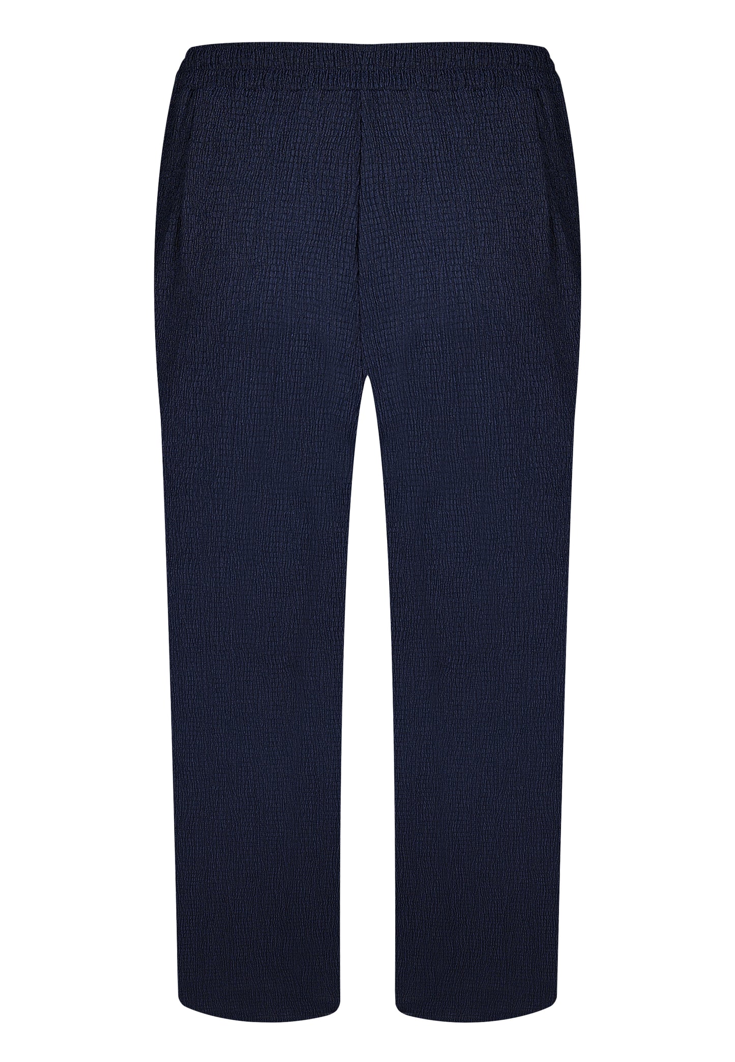 E25491 Broek Crinkle - 16/marineblauw