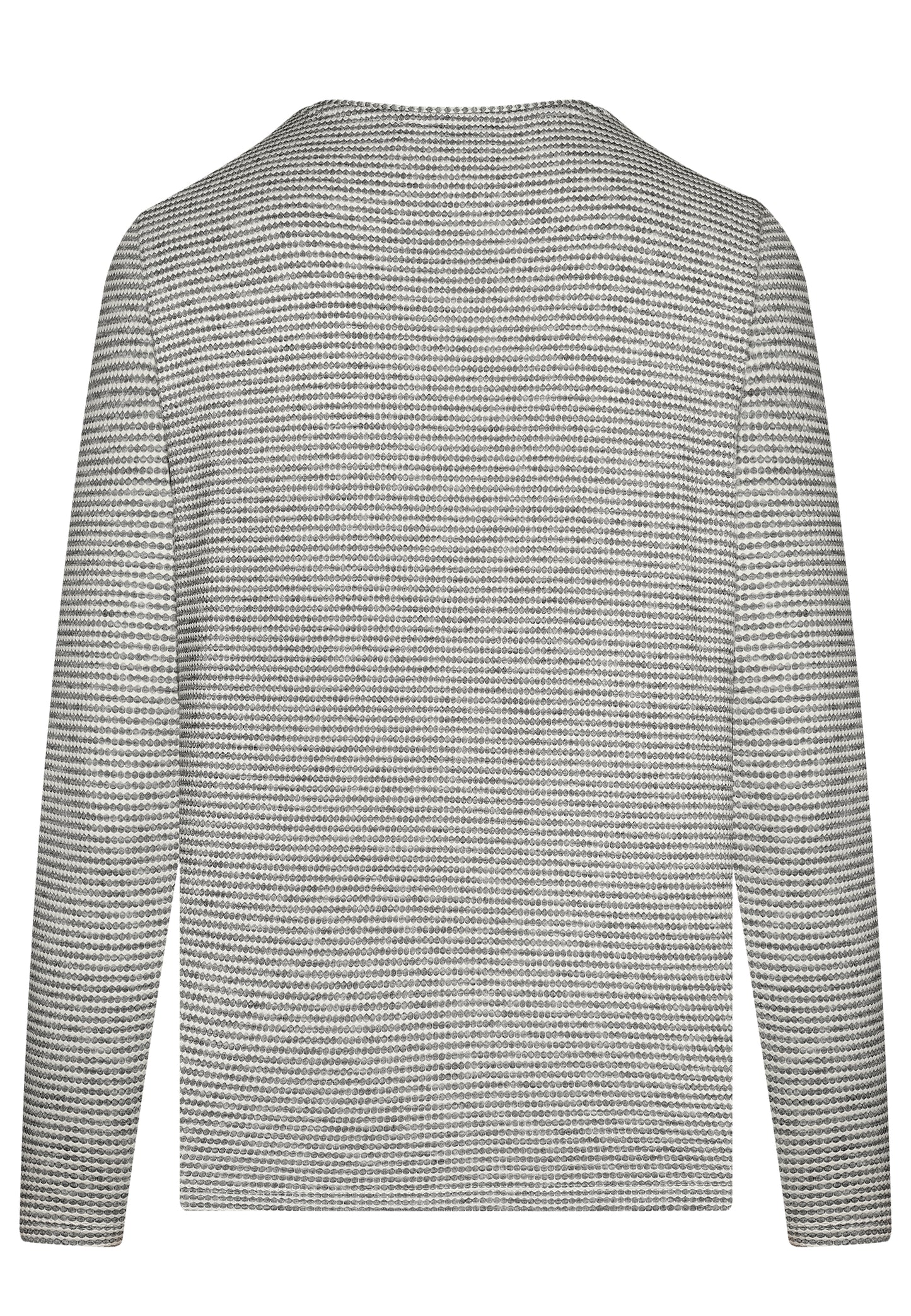 E25892 Shirt mit grafischem Muster in Grau/Weiß