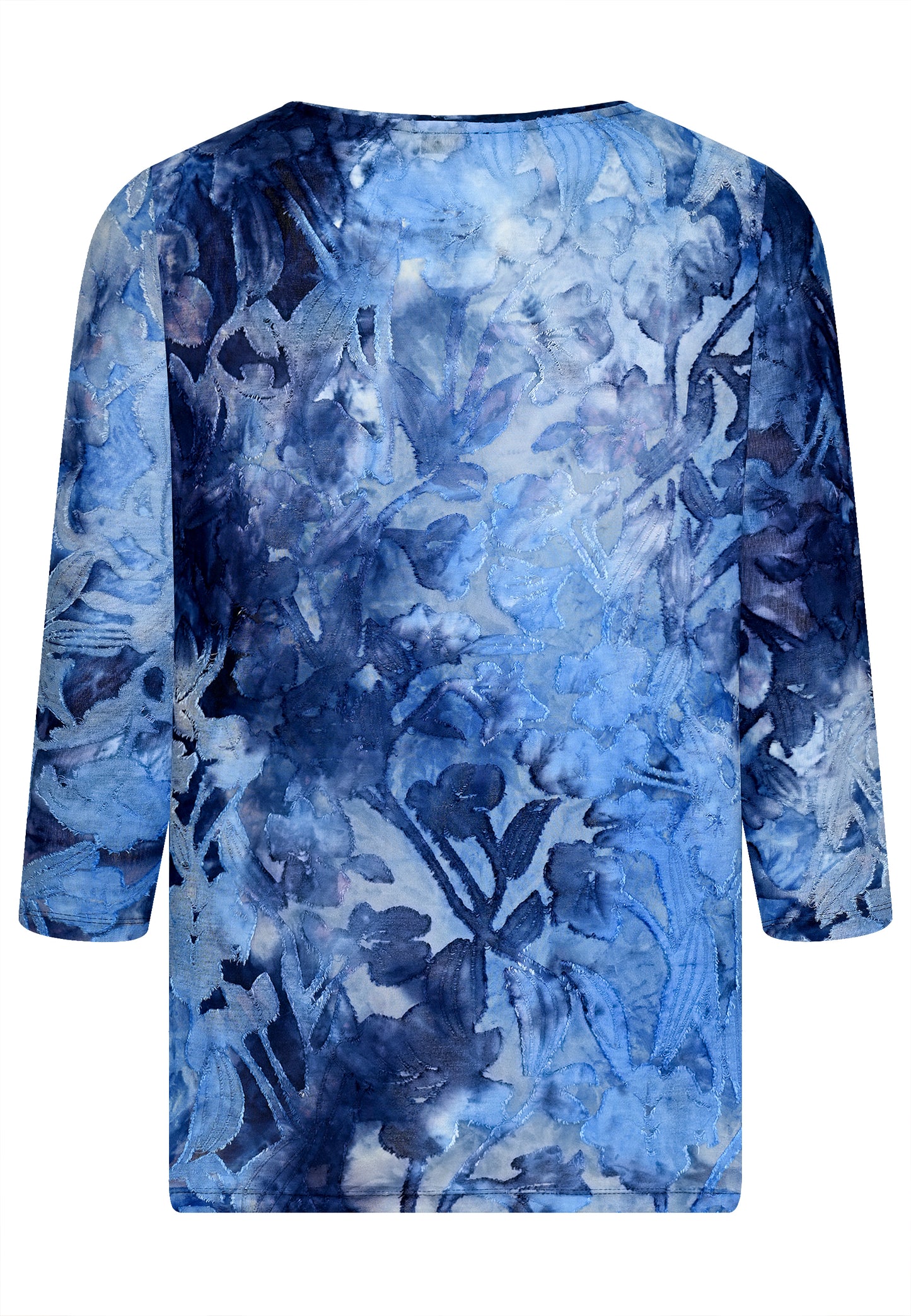 E26161 Shirt T&D Flowers - 10/blue-grey