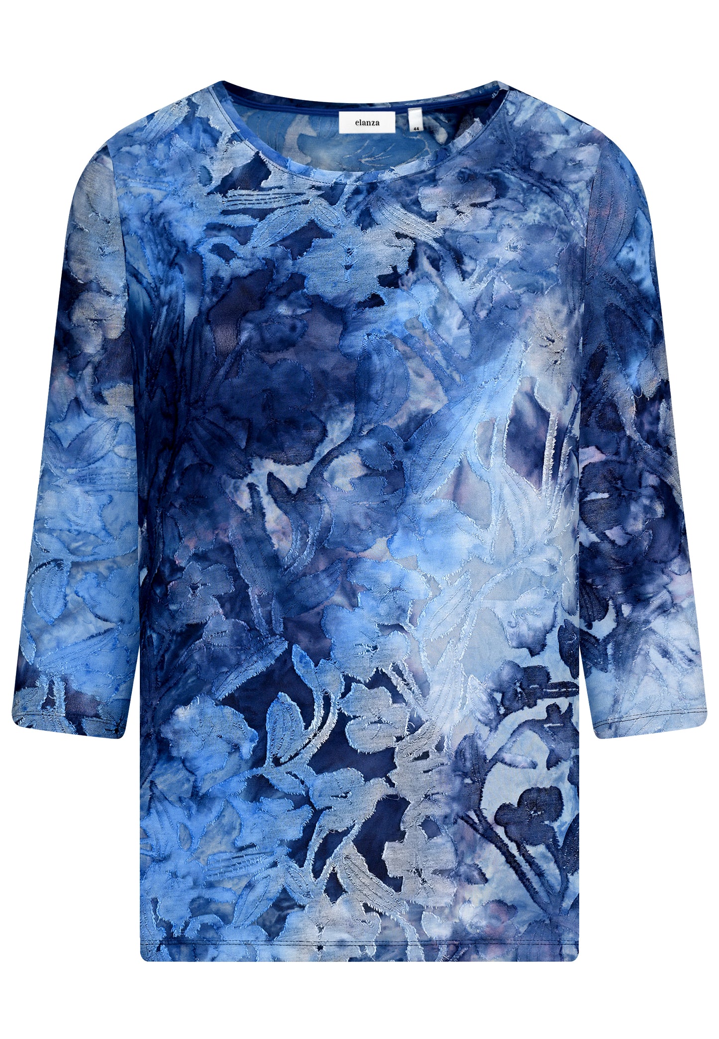 E26161 Shirt T&D Flowers - 10/blue-grey