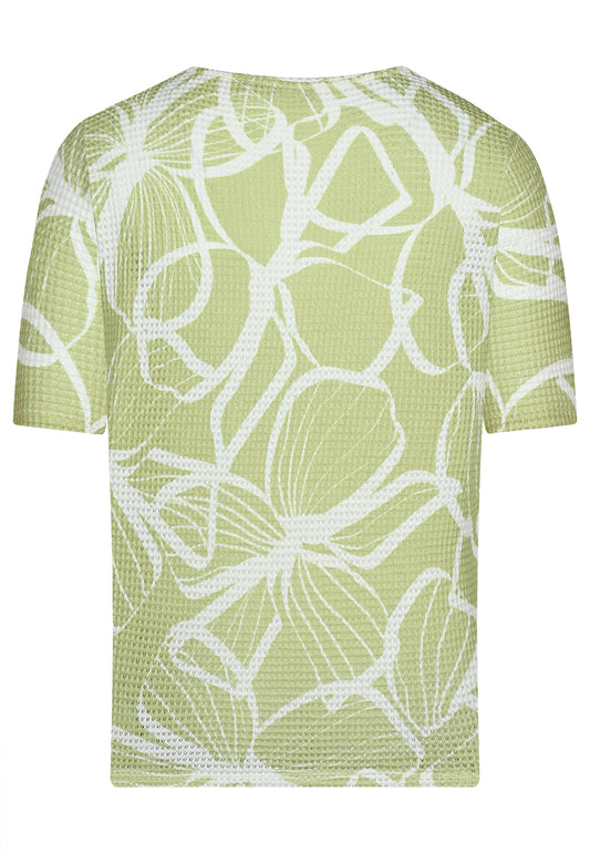 E26261 Shirt Fancy Waffle - 12/lime-white