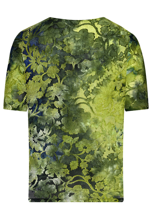 E26263 Shirt T&D Leaves - 12/green-blue