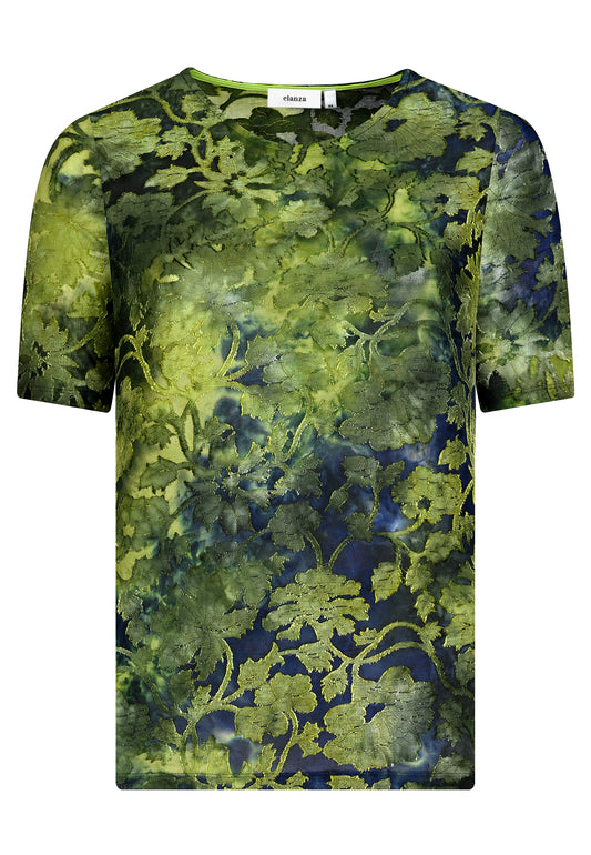 E26263 Shirt T&D Leaves - 12/green-blue