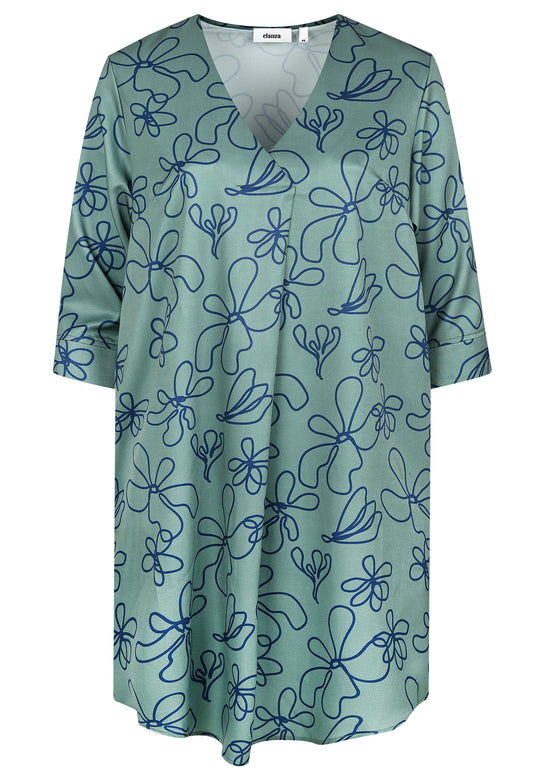 E26269 Dress Bicolor - 04/khaki-navy