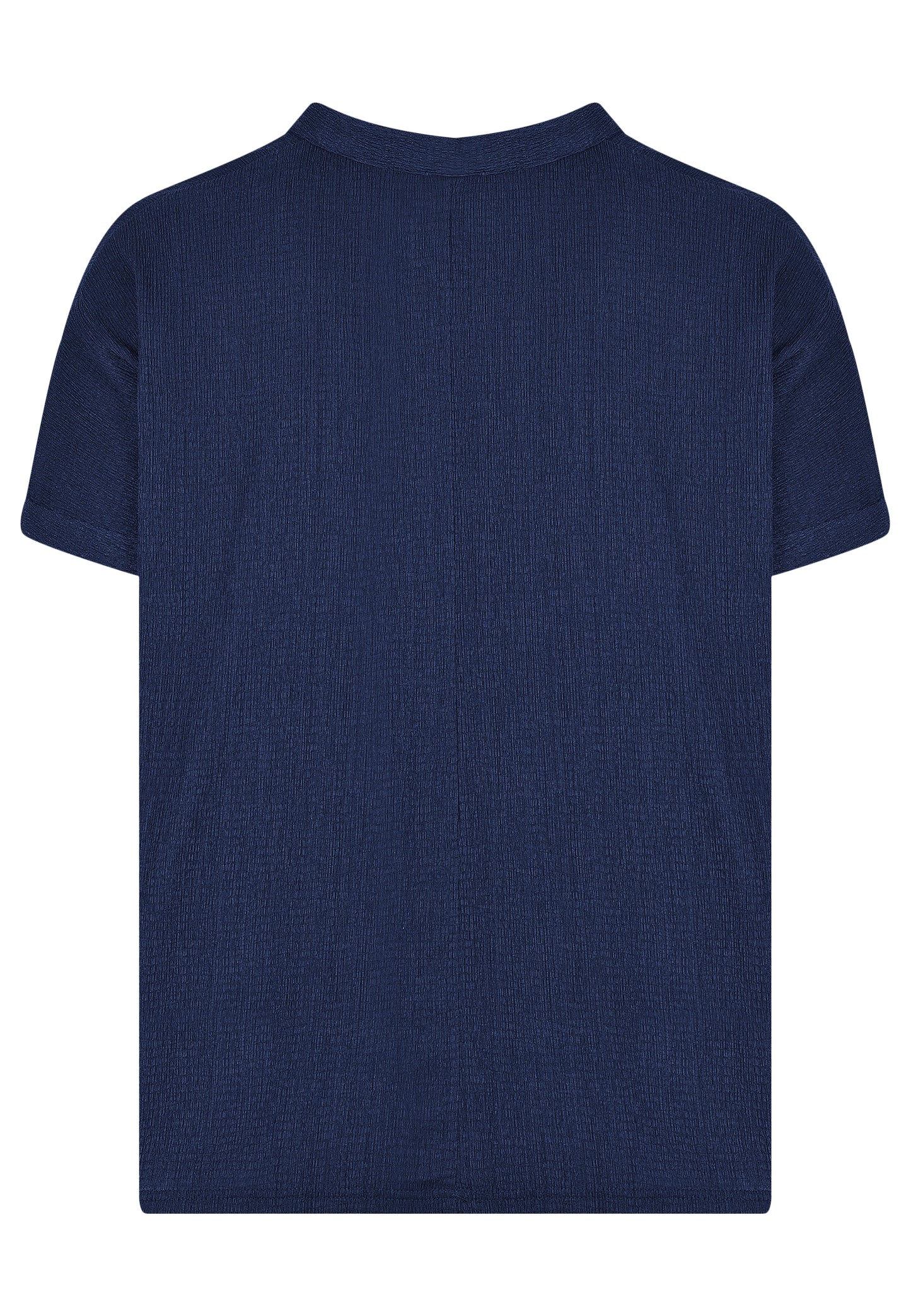E26272 Crincle Shirt - 16/navy