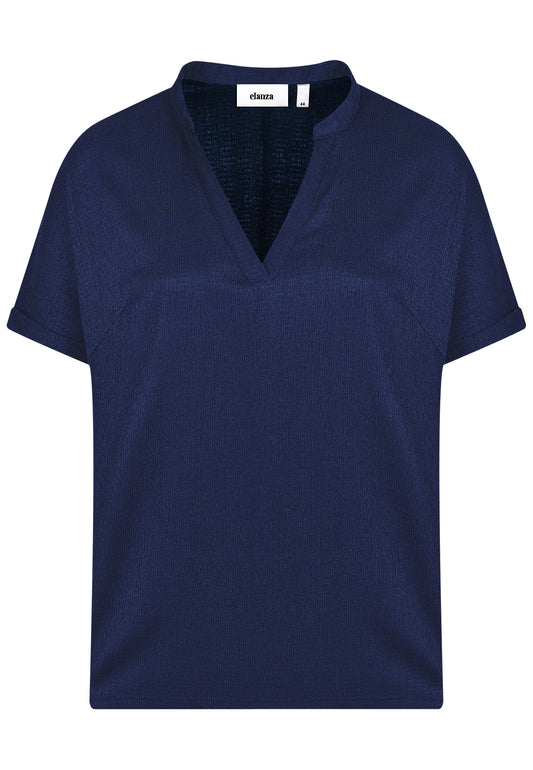 E26272 Crincle Shirt - 16/navy