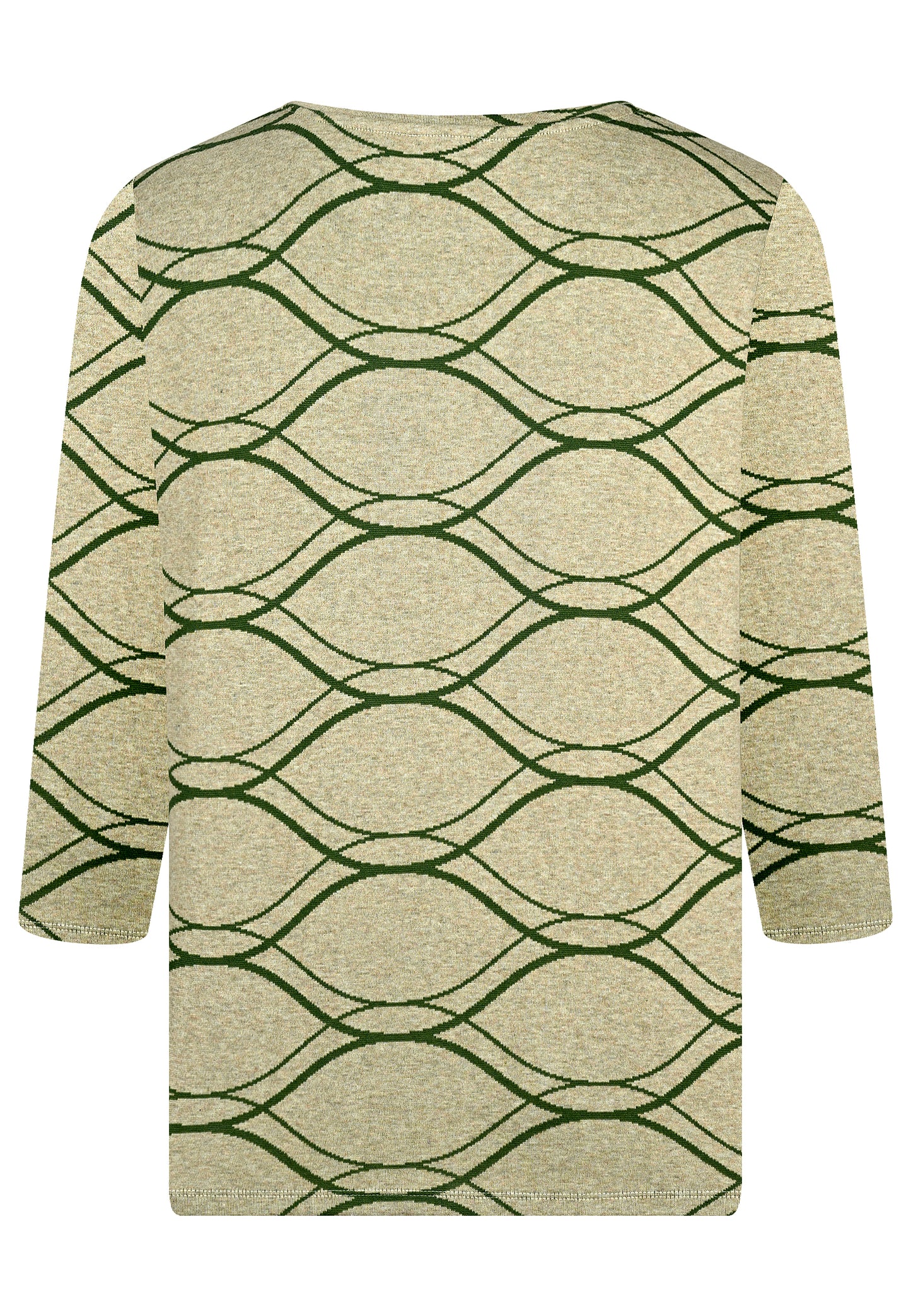 E26274 Shirt Melange Waves - 03/sand-green