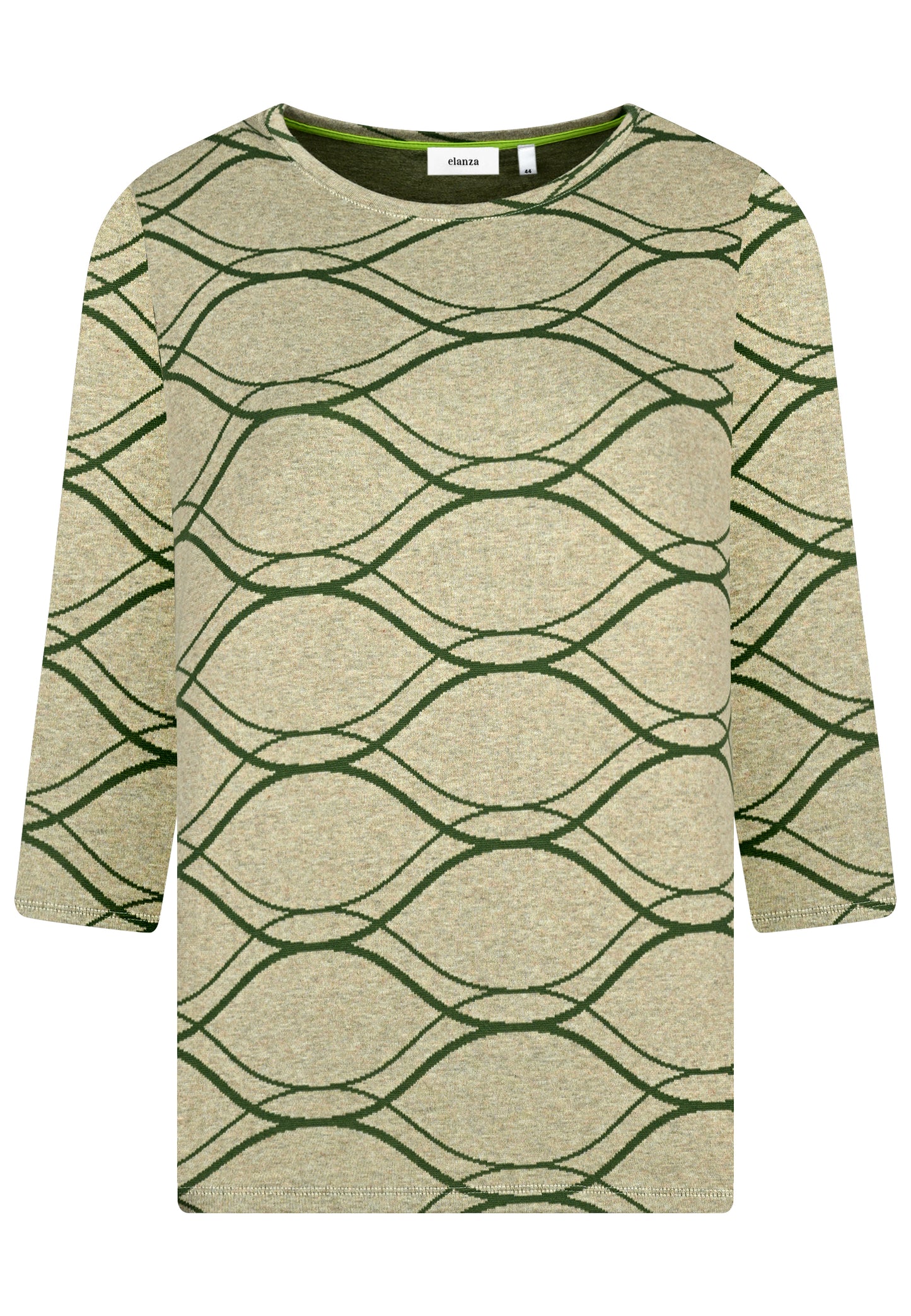 E26274 Shirt Melange Waves - 03/sand-green
