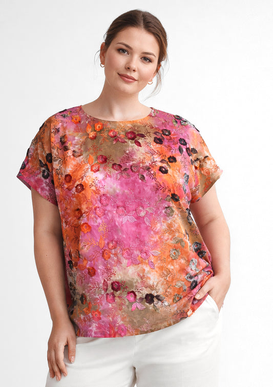 E26382 Shirt T&D - 14/brown-multi