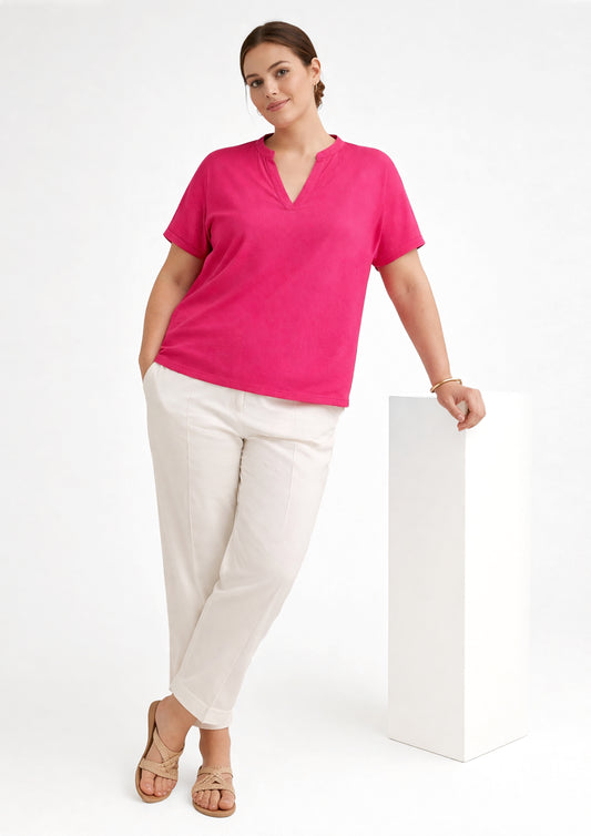 E26387 Shirt Crinkle - 09/pink