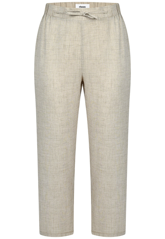 E26388 Trousers Melange - 03/sand