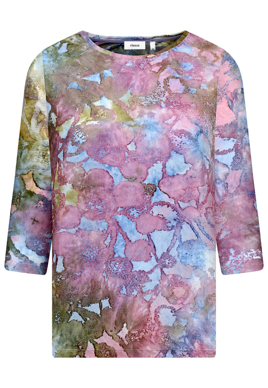 E26566 Shirt T&D Fancy - 04/olive-rose