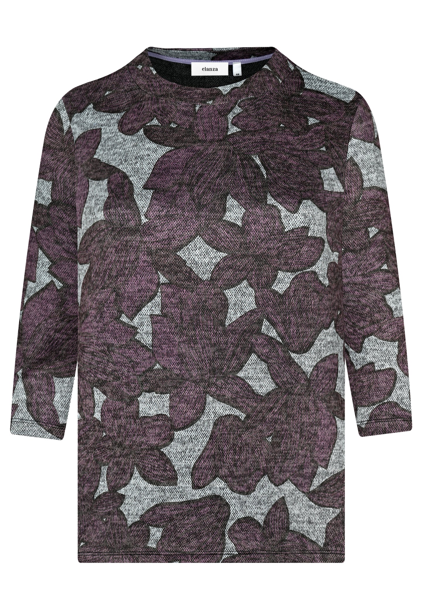 E26567 Shirt Open Flowers - 09/rose-sand