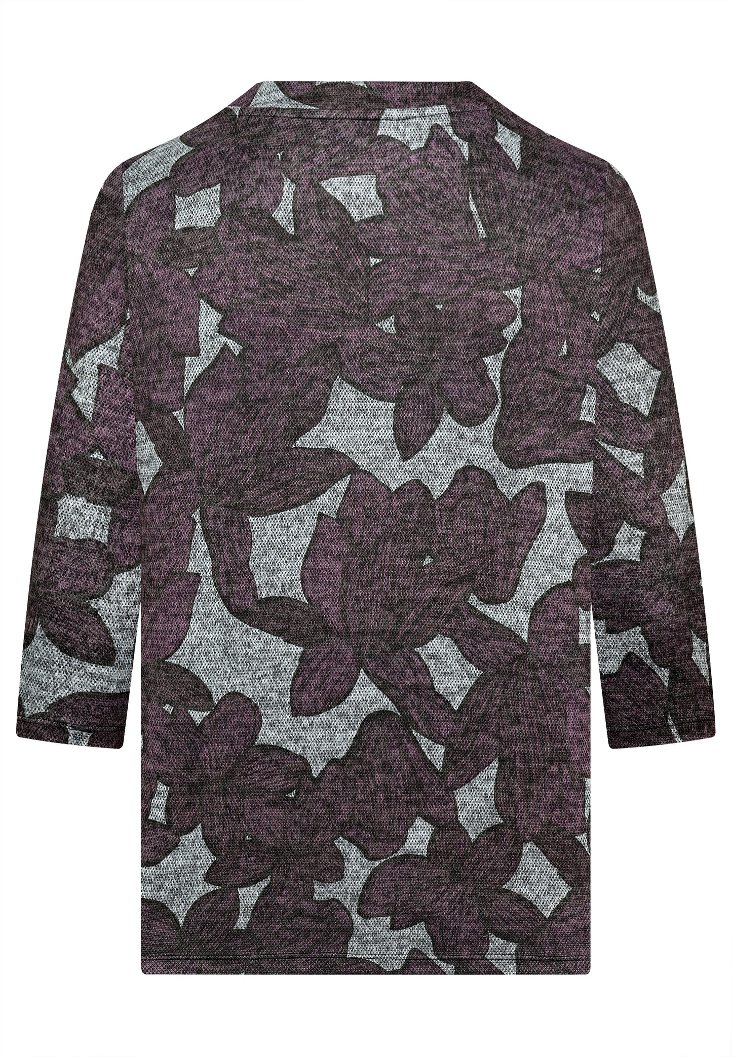 E26567 Shirt Open Flowers - 09/rose-sand