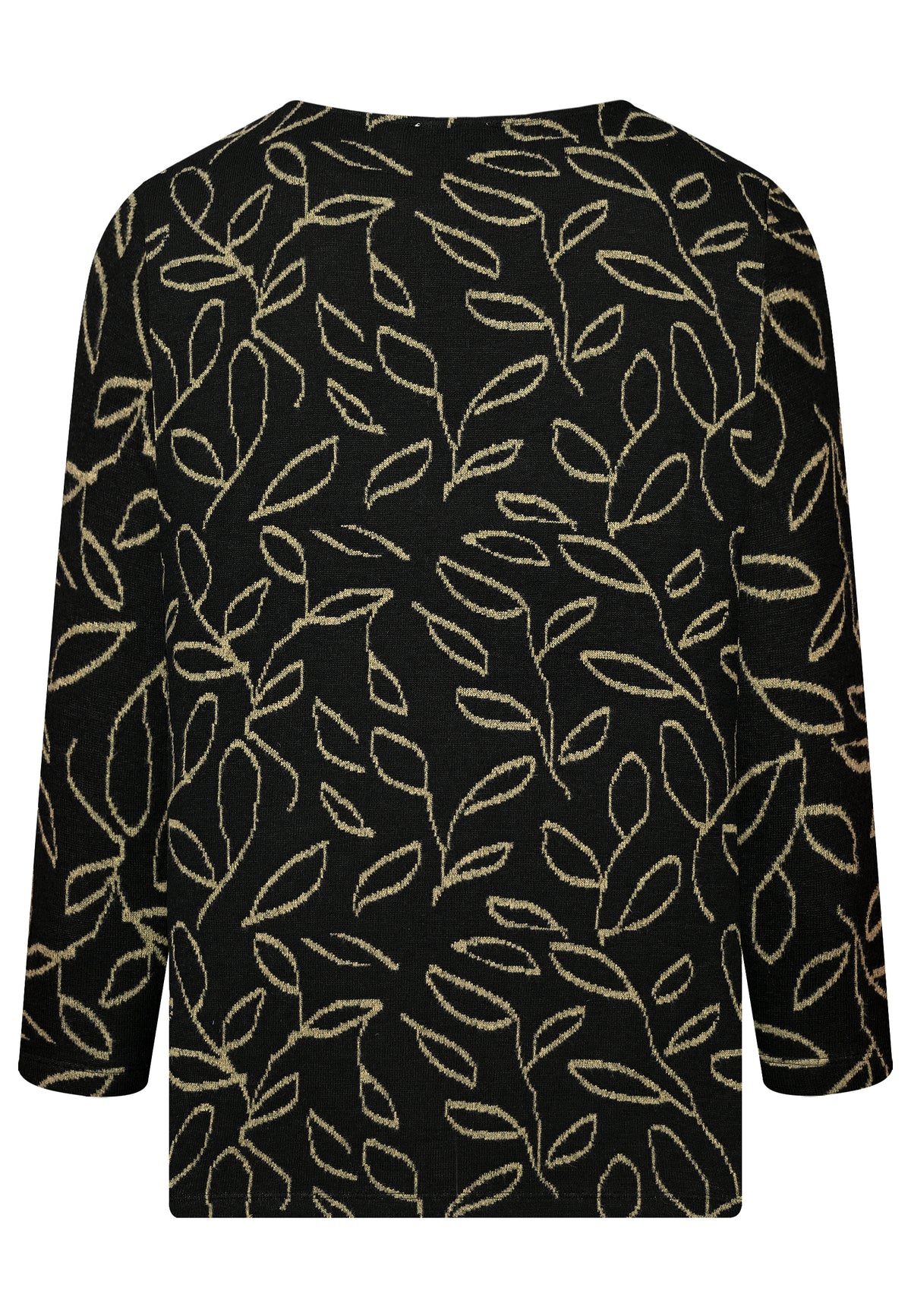 E26664 Shirt Jacq Leaves - 20/black-olive