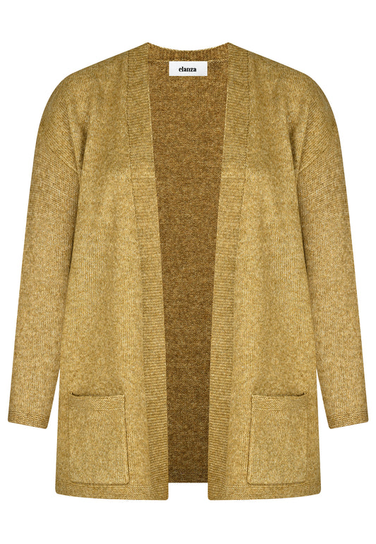E26666 Open Cardigan - 04/olive
