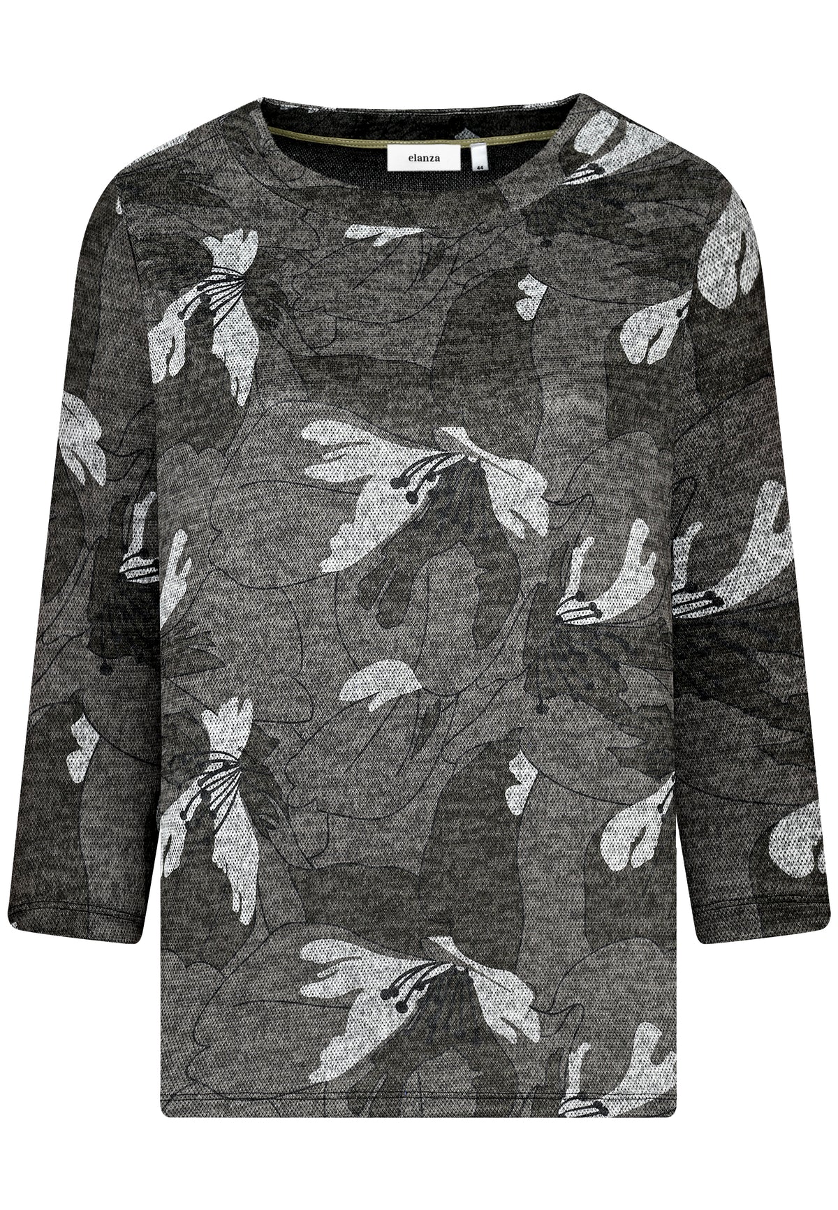 E26667 Shirt Flowers - 04/olive