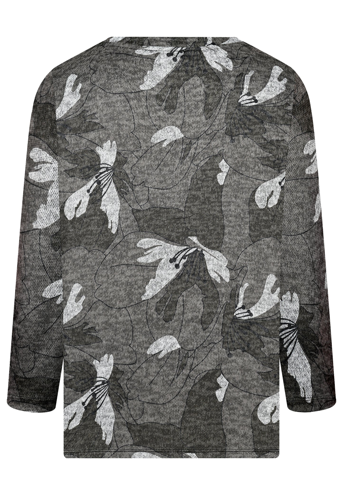 E26667 Shirt Flowers - 04/olive
