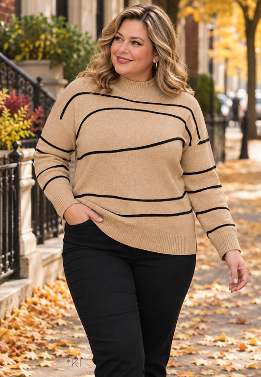 E26761 Sweater TapeStitch - 03/beige-brown