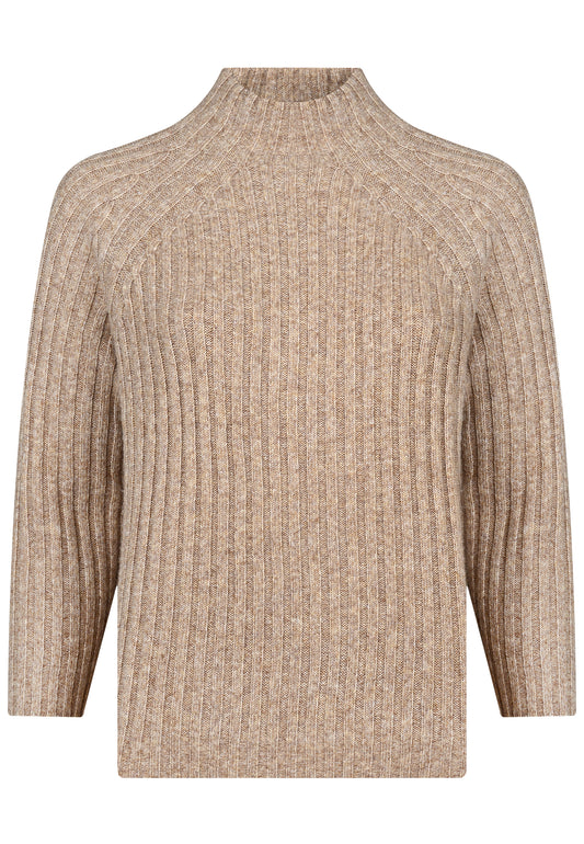 E26765 Sweater Rib Turtle - 03/camel
