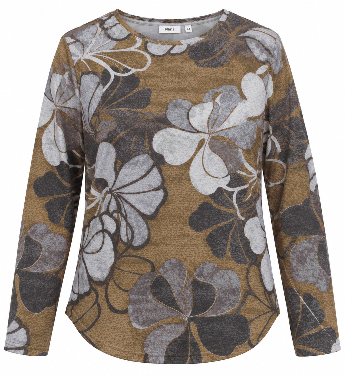 E26766 Shirt Soft Flowers - 04/olive-grey