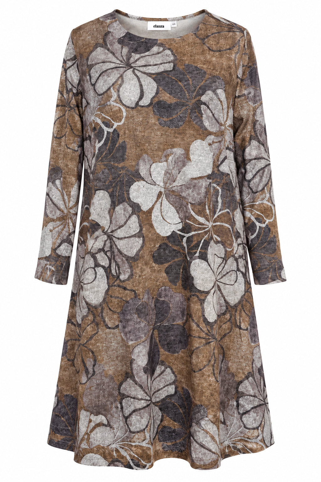 E26767 Dress Soft Flowers - 04/olive-grey